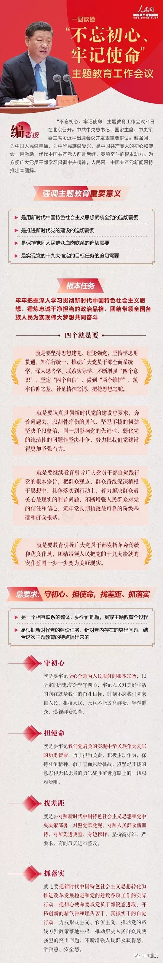 不忘初心、牢记使命| 一图读懂“不忘初心、牢记使命”主题教育工作会议